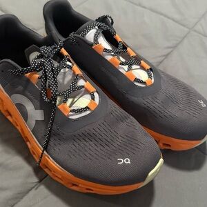 On Cloud Cloud Monster Charcoal and Tangerine Shoes